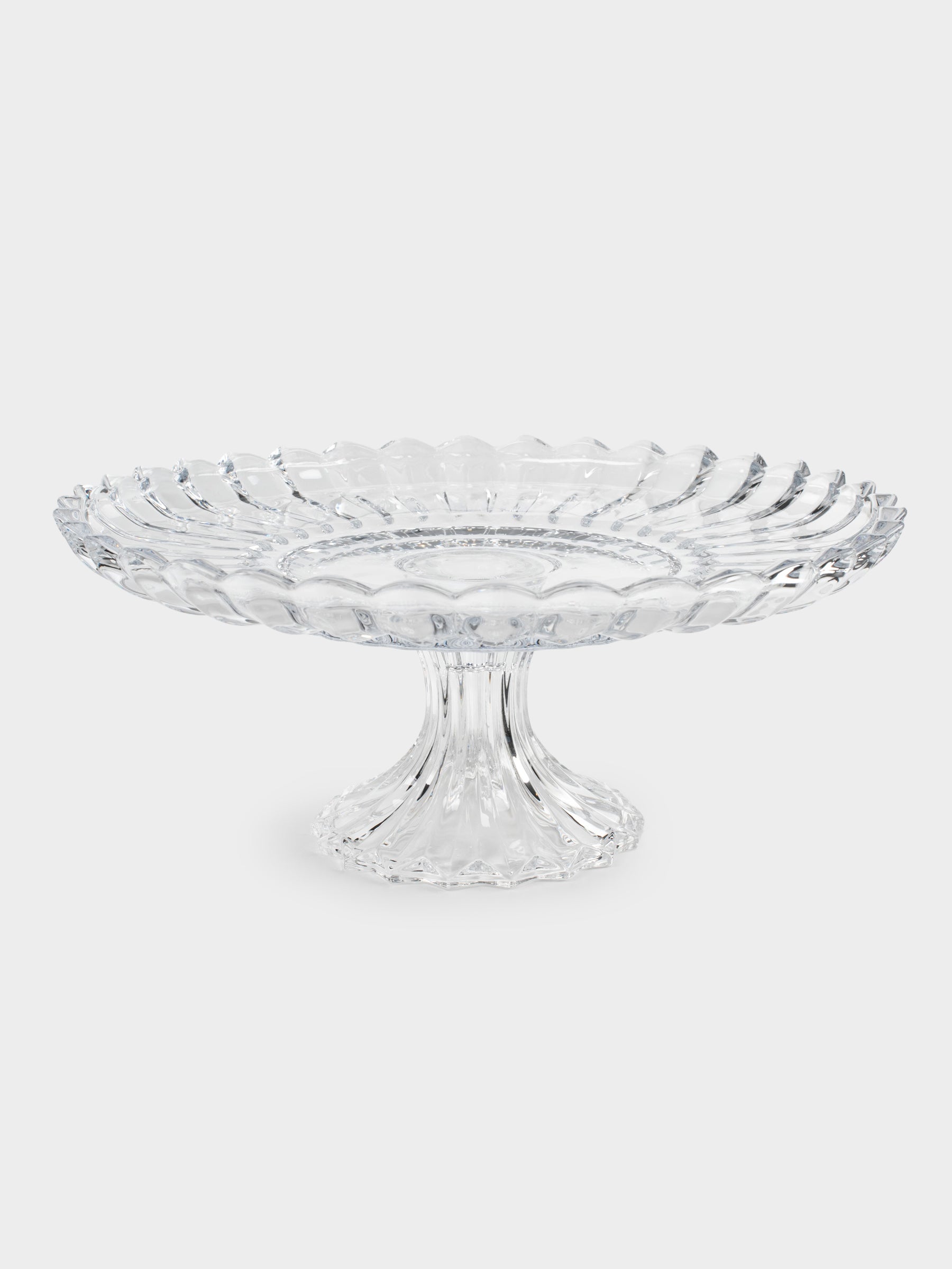 Crystal Pedestal Serving Plate