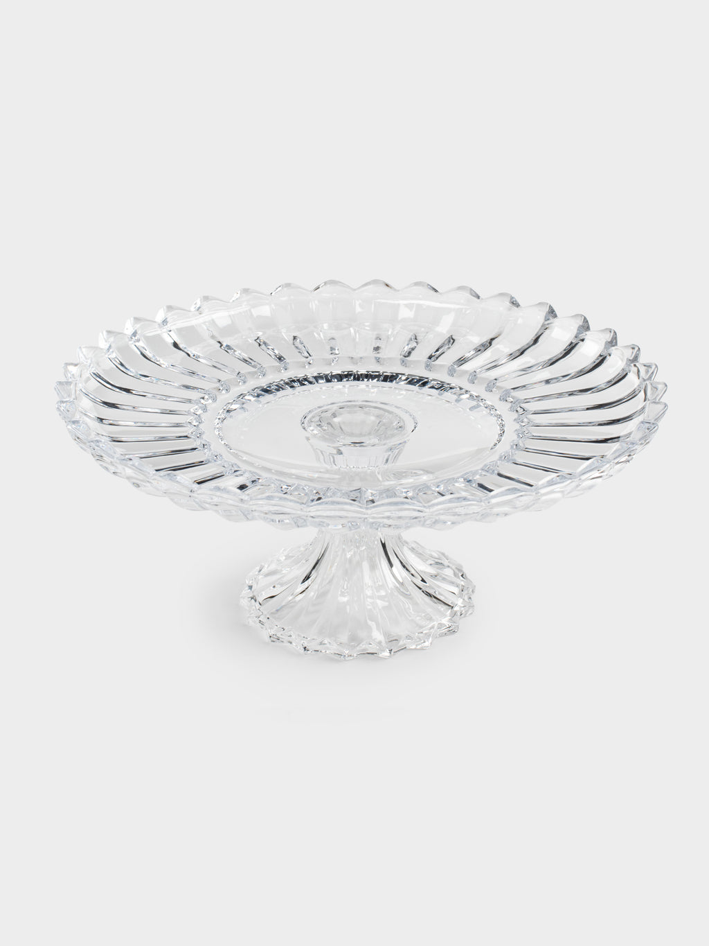 Crystal Pedestal Serving Plate