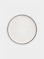 Black Rim Stoneware Dining Set