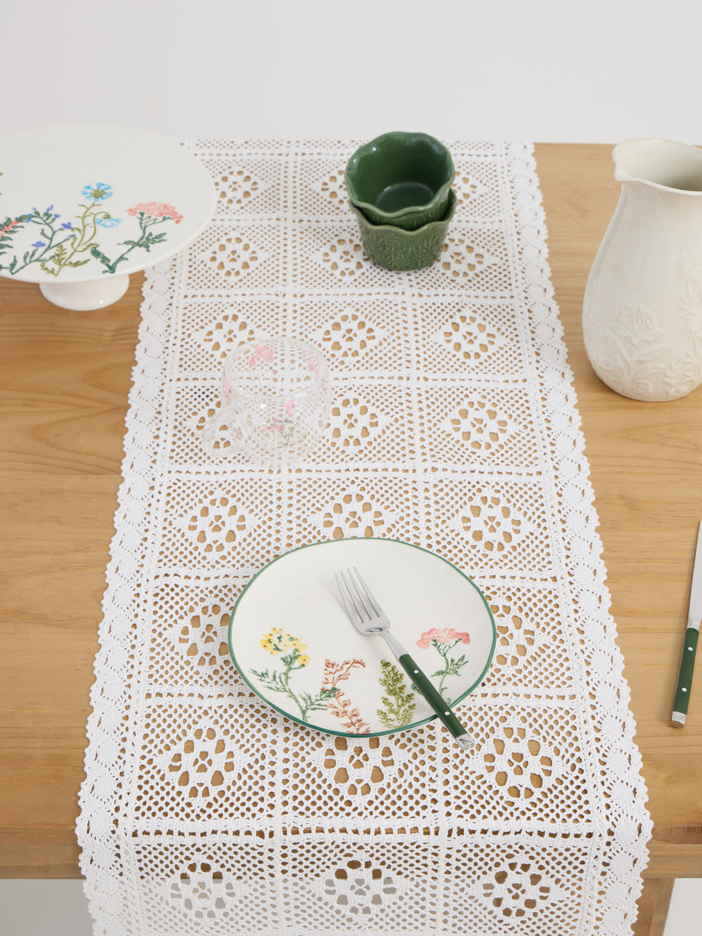 Lace Fringe Table Runner