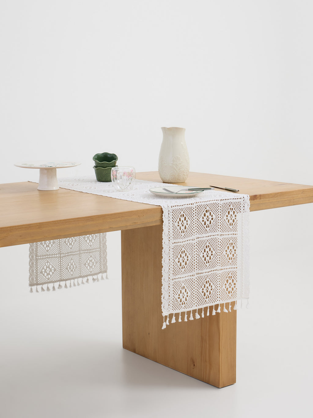 Lace Fringe Table Runner