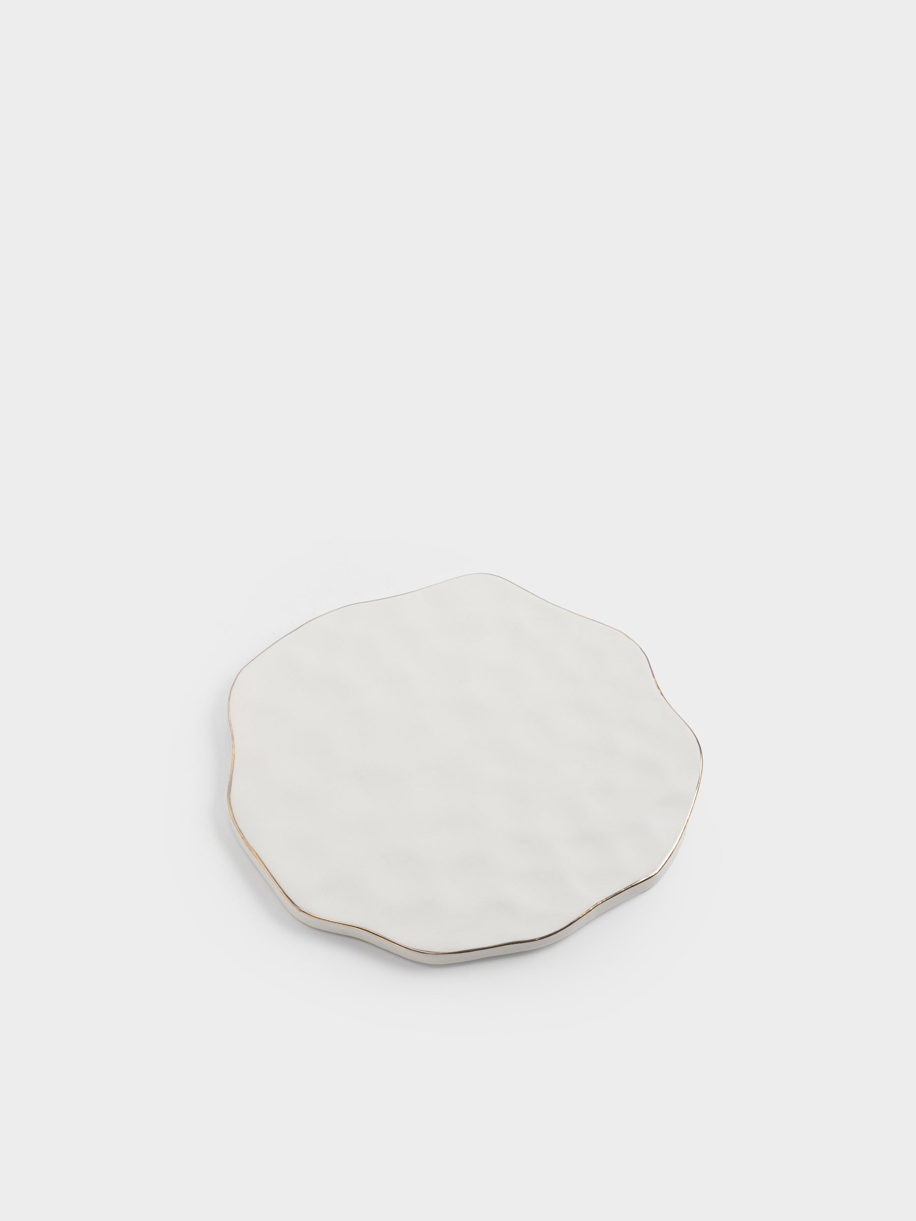 Gold Edge Ceramic Trivet