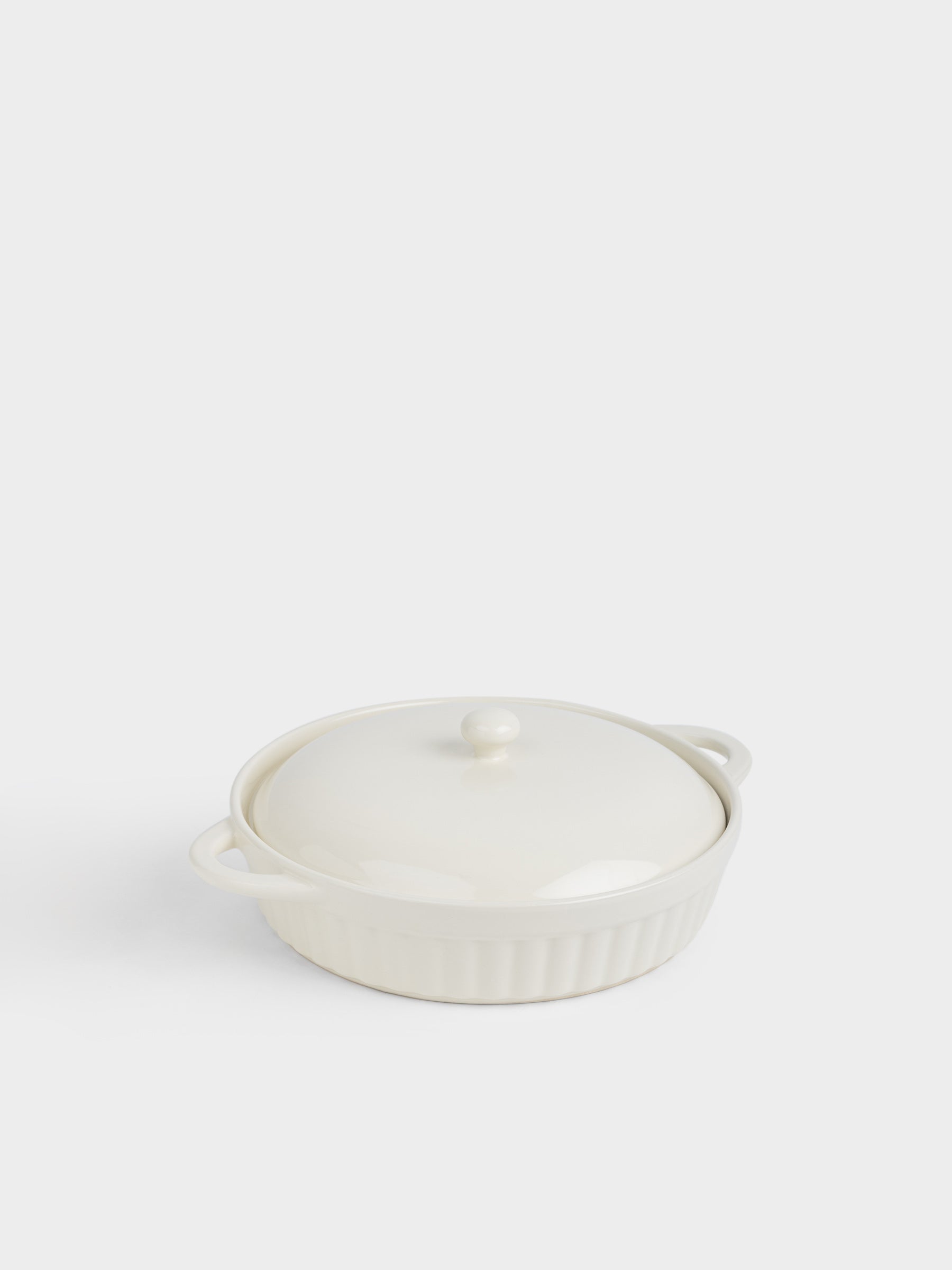Ivory Ceramic Baking Dish