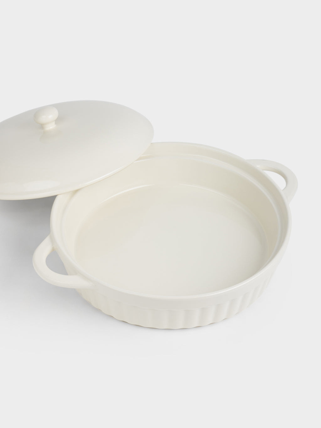 Ivory Ceramic Baking Dish