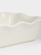 Ivory Botanical Baking Dish