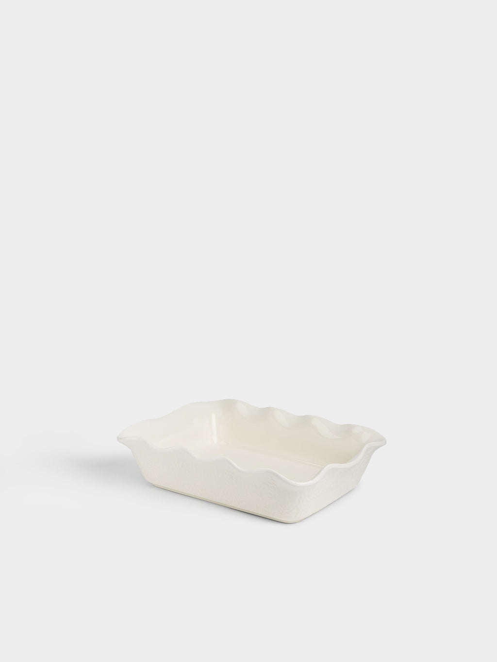 Ivory Botanical Baking Dish