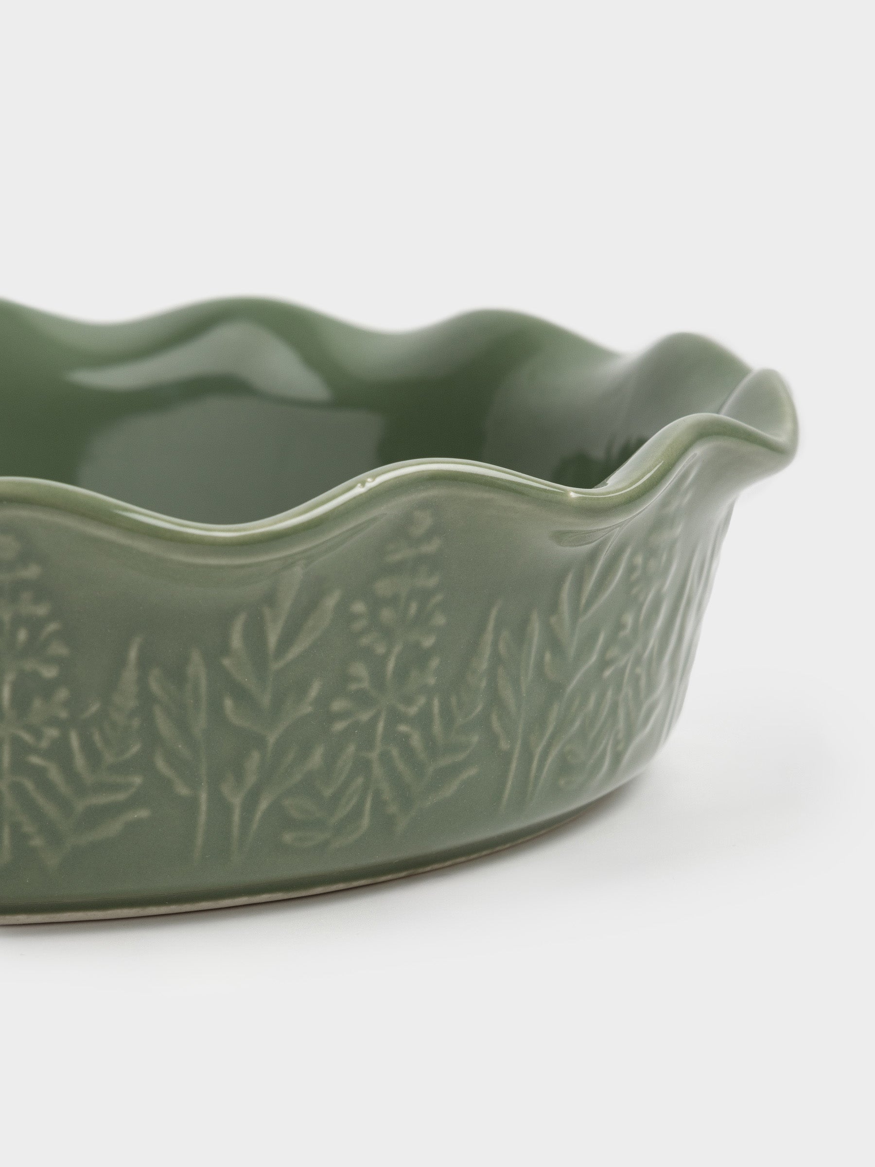 Green Meadow Ceramic Baking Dish