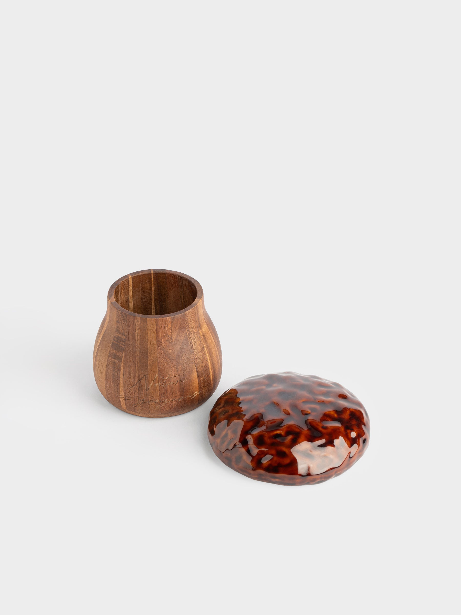 Mushroom Ceramic Storage Jar