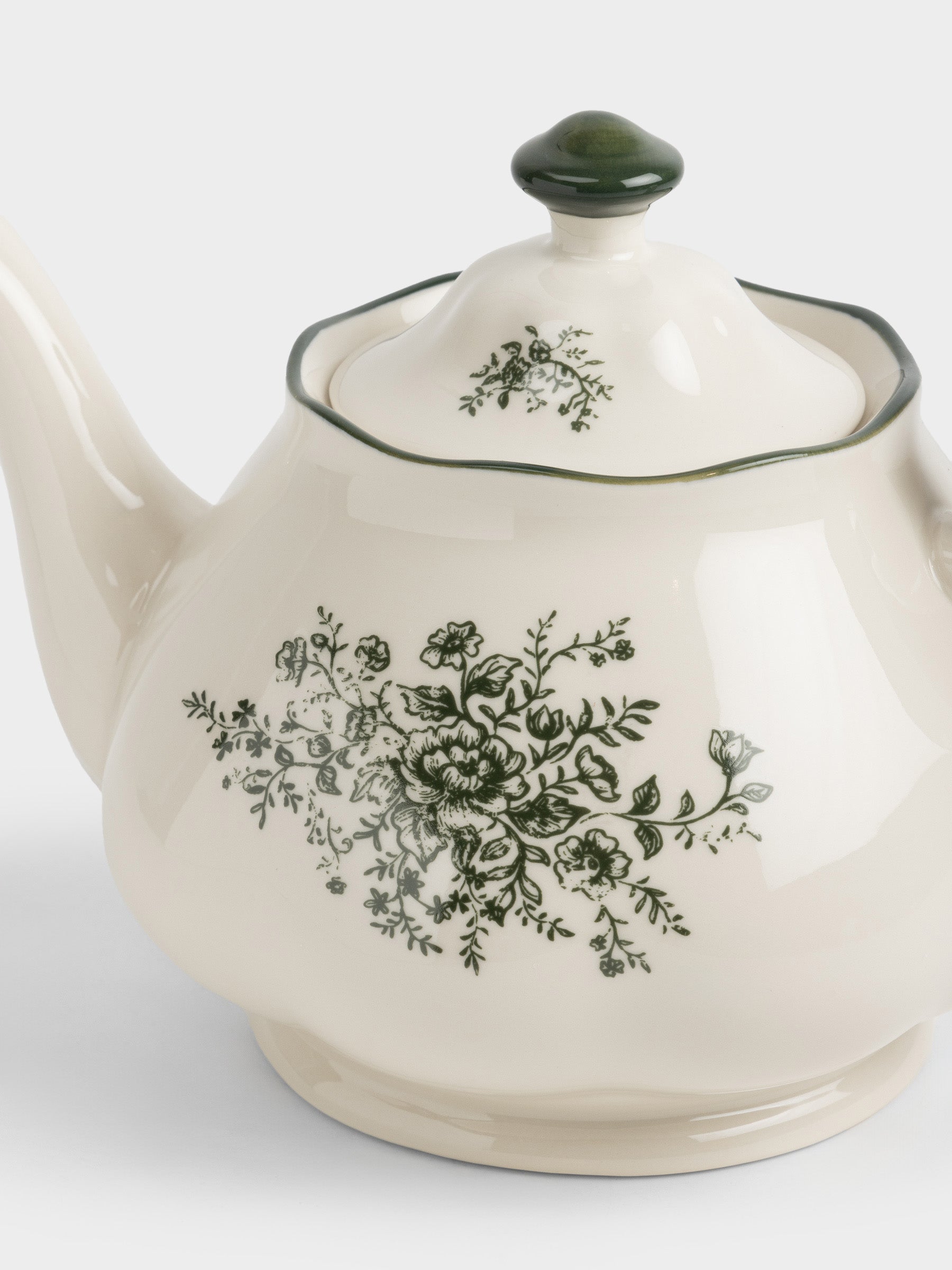 Emerald Bloom Teapot