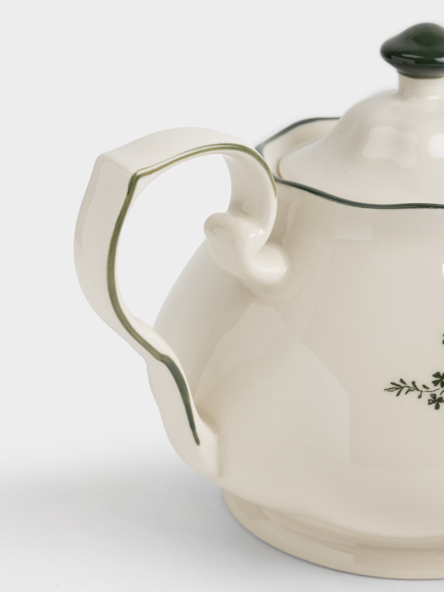 Emerald Bloom Teapot