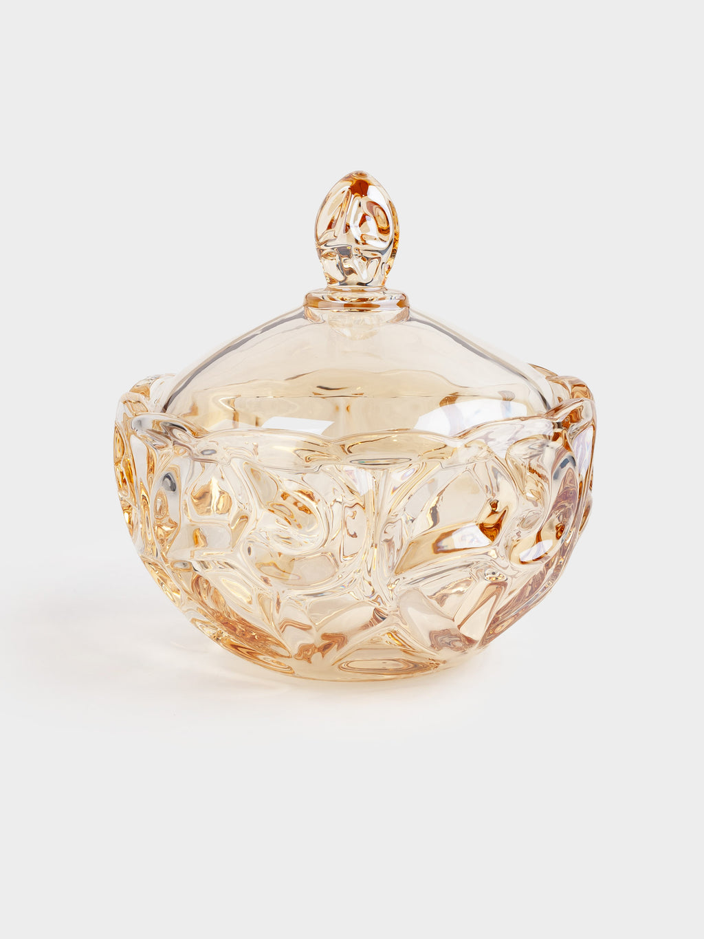 Pattern Glass Storage Jar