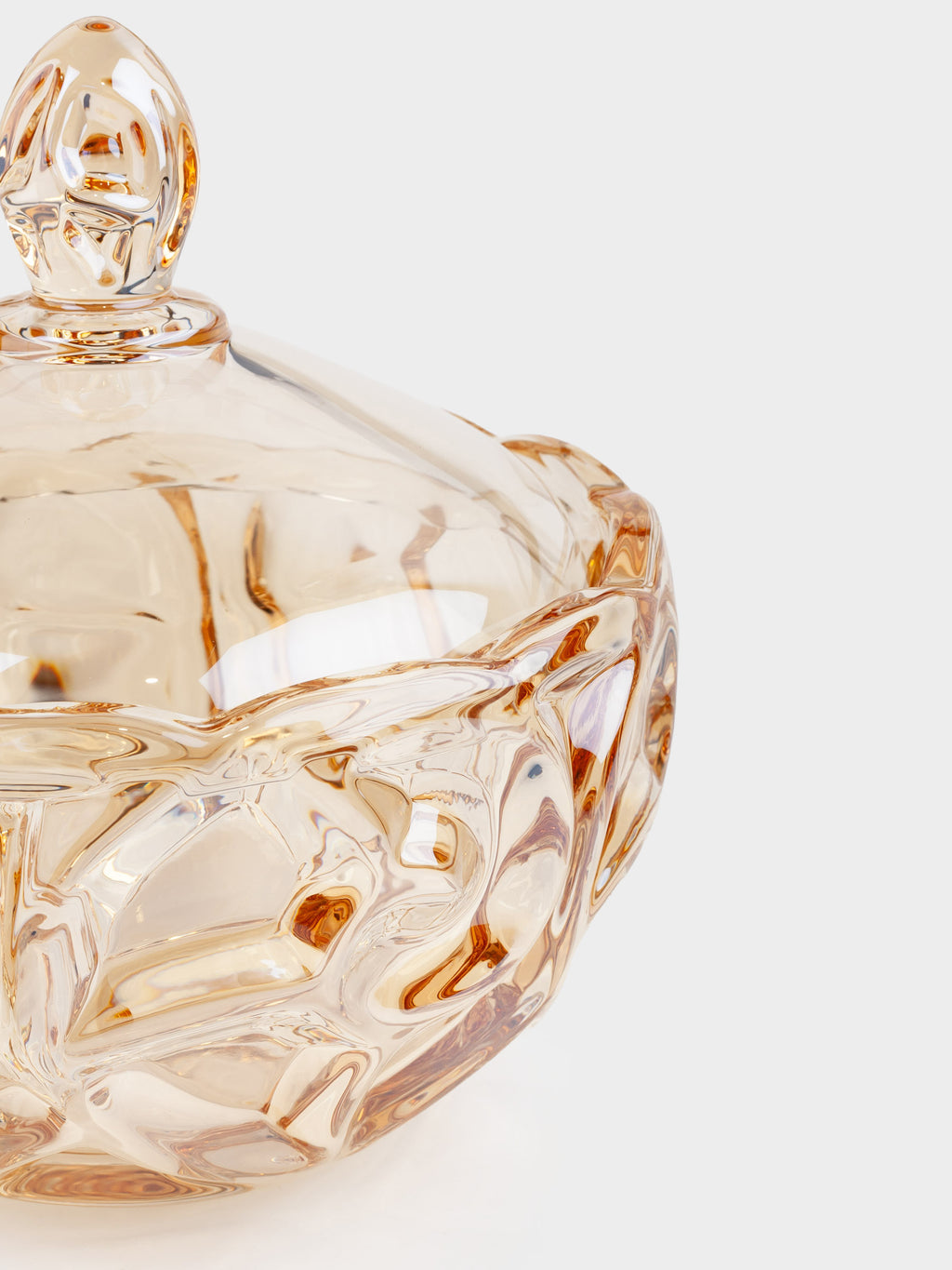Pattern Glass Storage Jar