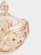 Pattern Glass Storage Jar