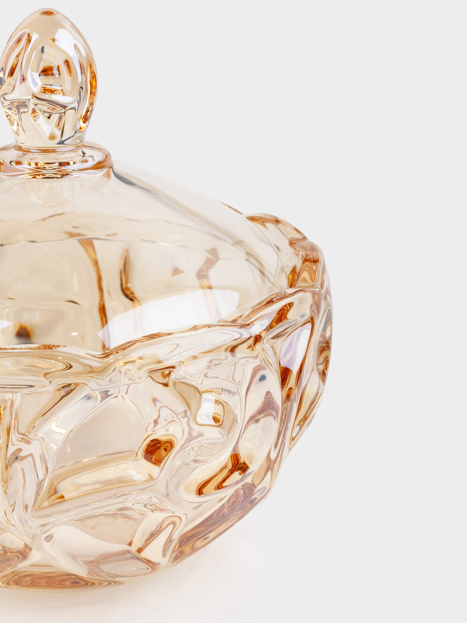 Pattern Glass Storage Jar