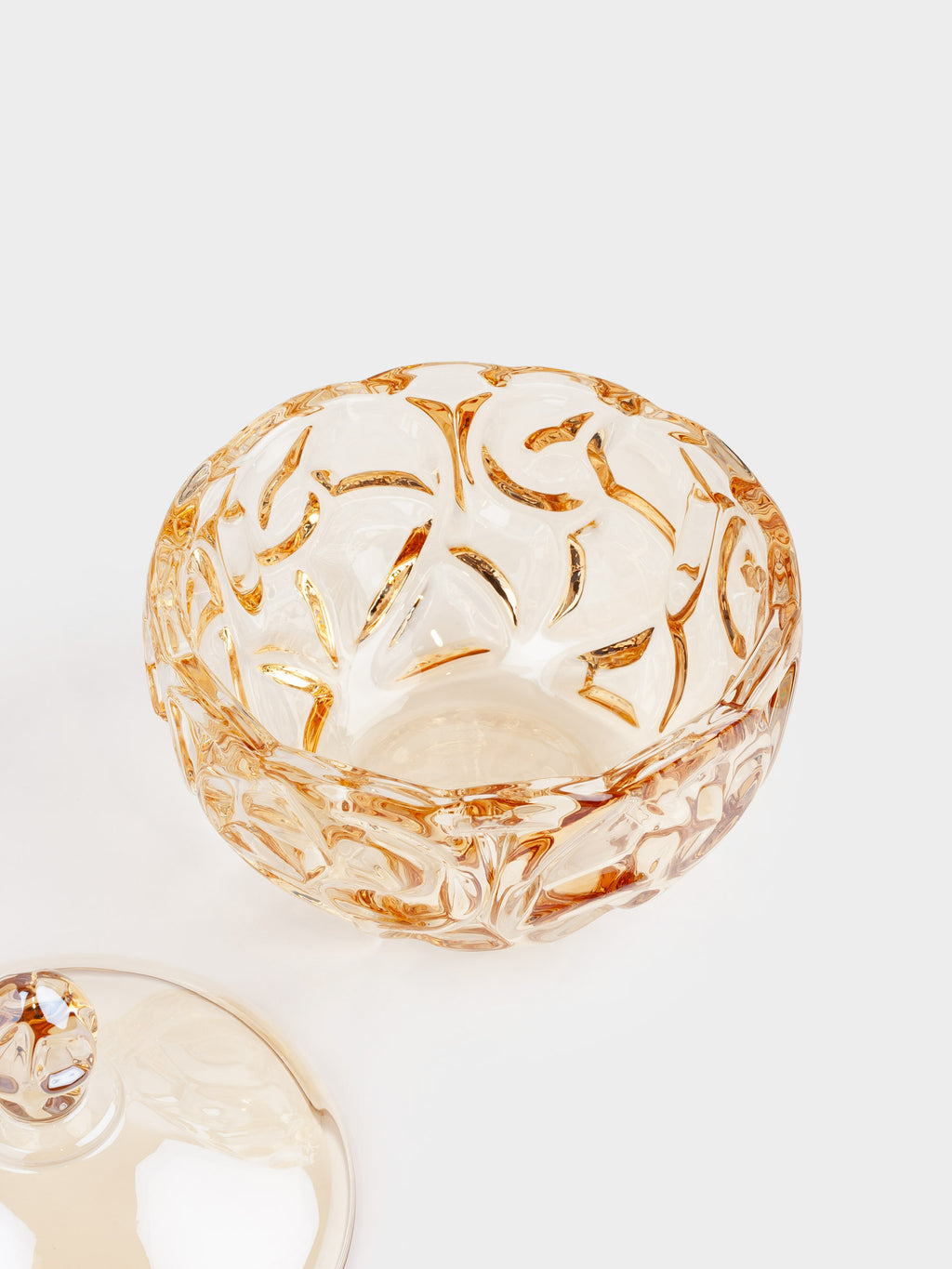 Pattern Glass Storage Jar
