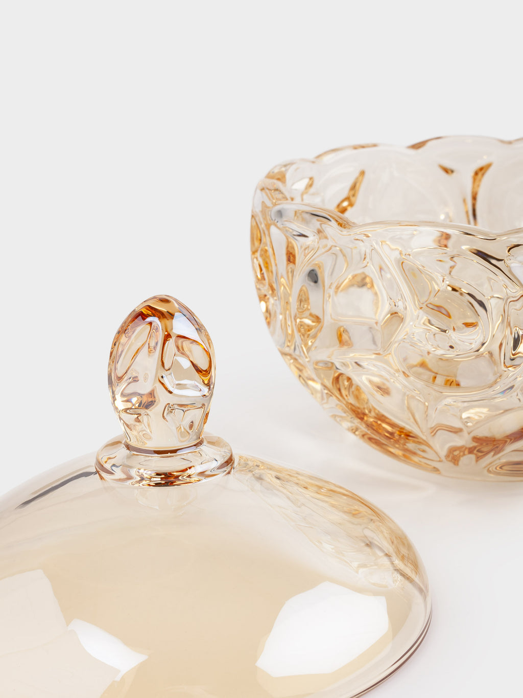 Pattern Glass Storage Jar